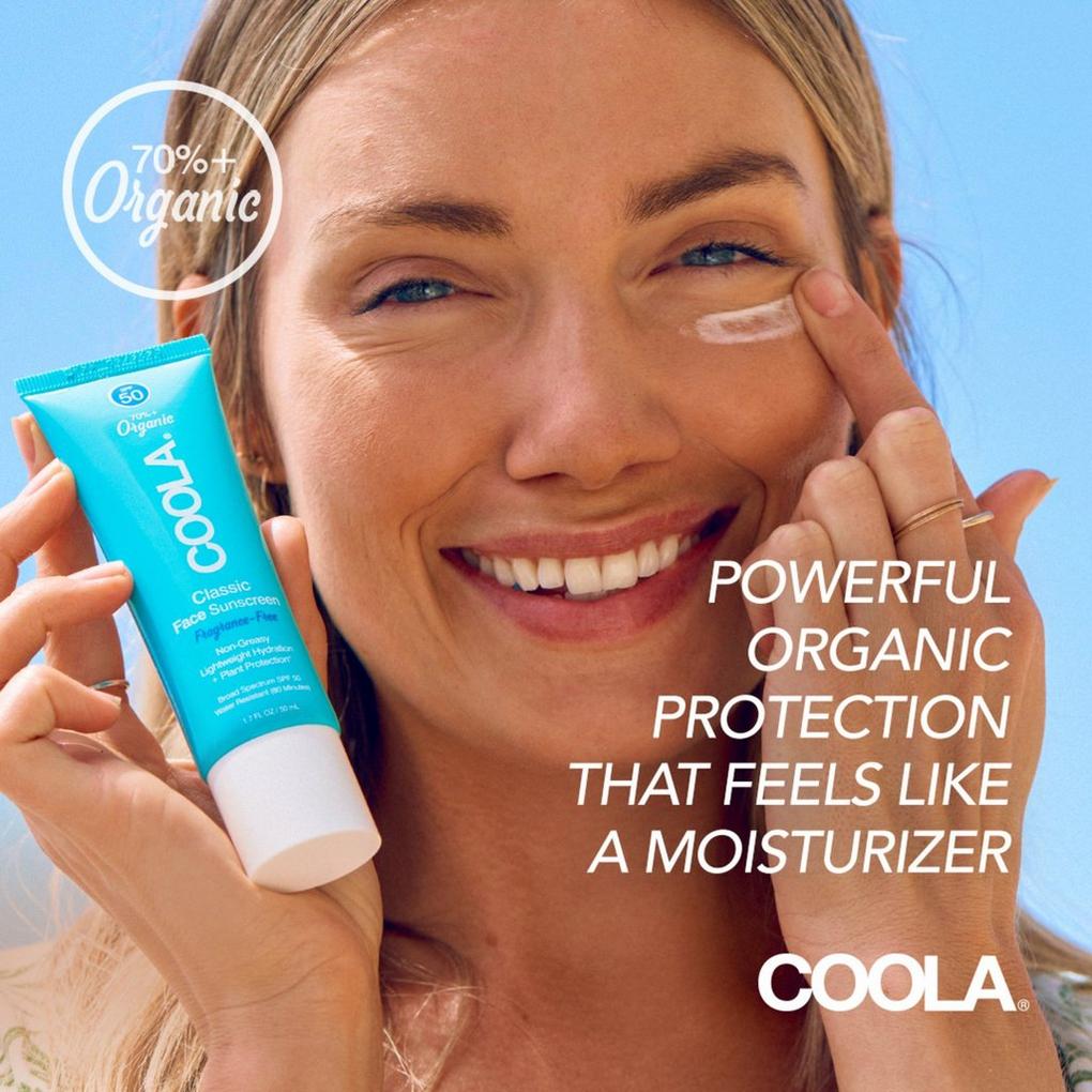 Fragrance-Free Organic Classic Face Sunscreen SPF 50 - COOLA