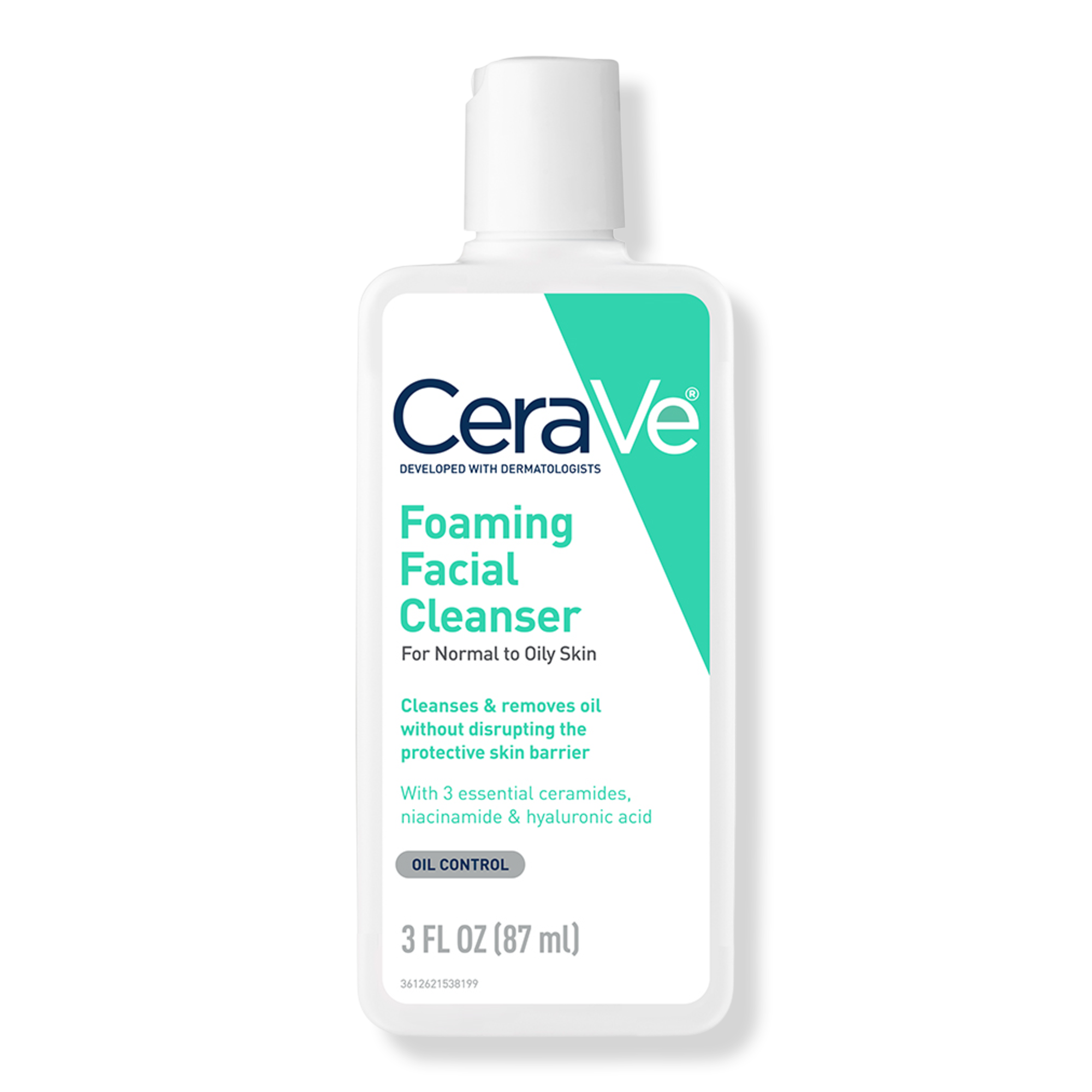 Cerave Travel Size Foaming Facial Cleanser For Balanced To Oily Skin ...