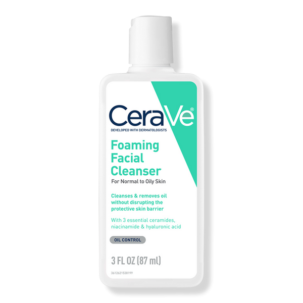 CeraVe Travel Size Foaming Facial Cleanser for Balanced to Oily Skin #1