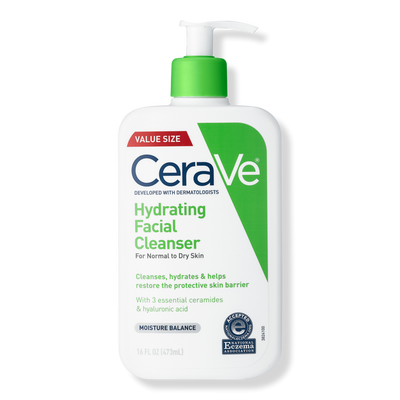 CeraVe Hydrating Facial Cleanser, Gentle Face Wash for Balanced to Dry Skin