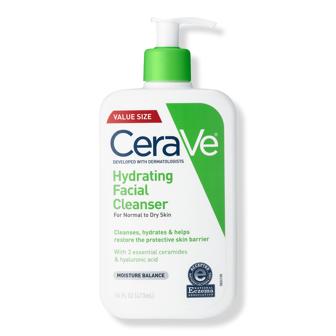 CeraVe Hydrating Facial Cleanser for Balanced to Dry Skin #1