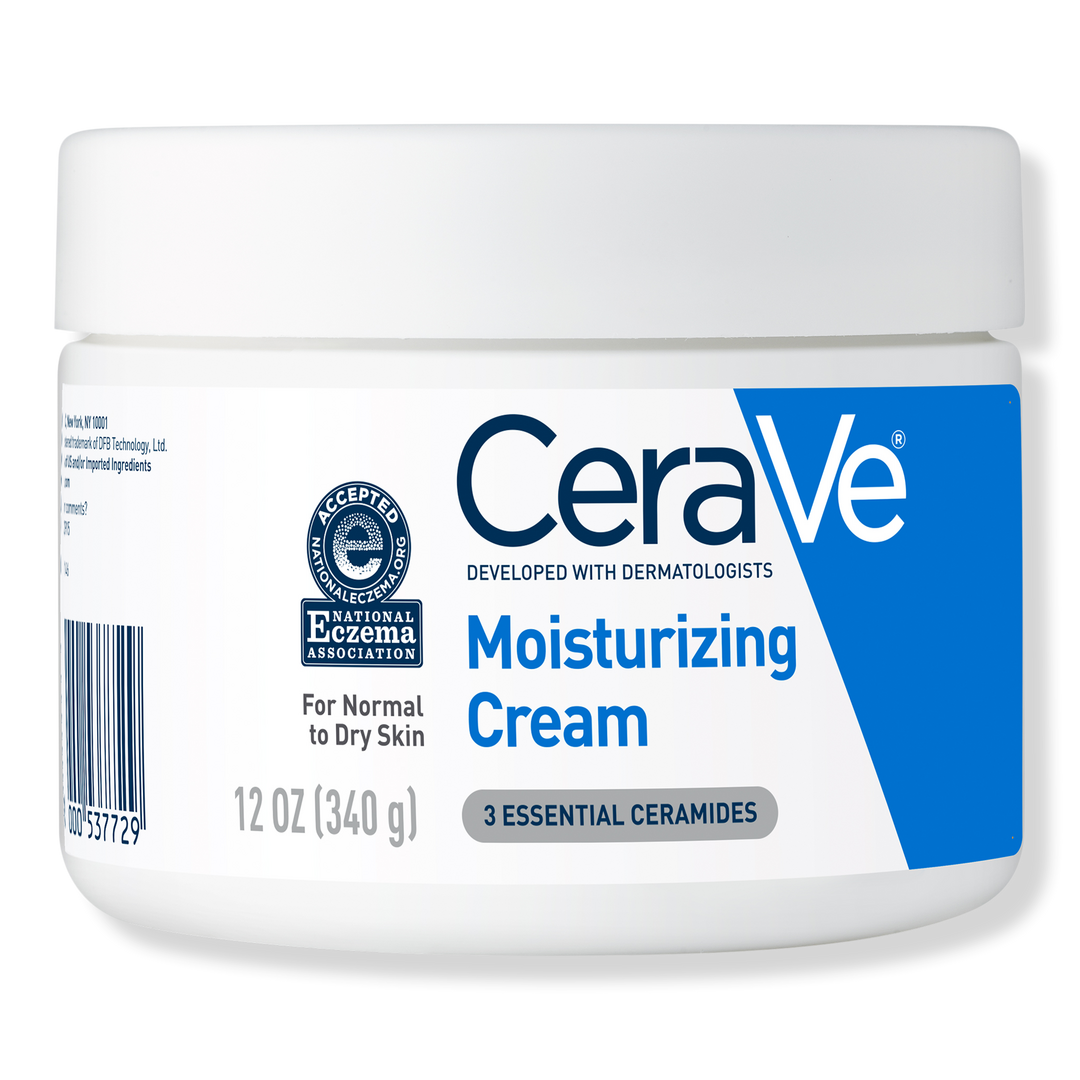 CeraVe Moisturizing Cream with Hyaluronic Acid for Balanced to Dry Skin #1