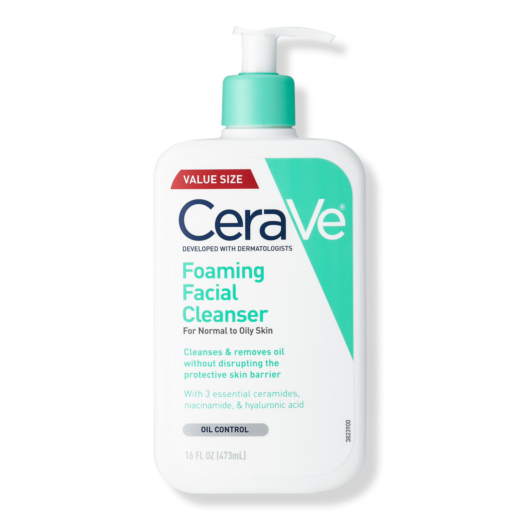 CeraVe Foaming Facial Cleanser, Gel-Based Face Wash for Balanced to Oily Skin #1