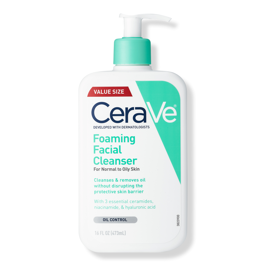 CeraVe Foaming Facial Cleanser for Balanced to Oily Skin #1