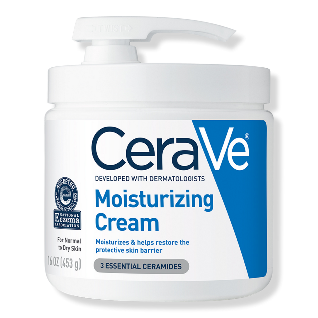 Aktiver de afsnit Moisturizing Cream With Pump for Normal to Dry Skin with Ceramides - CeraVe  | Ulta Beauty