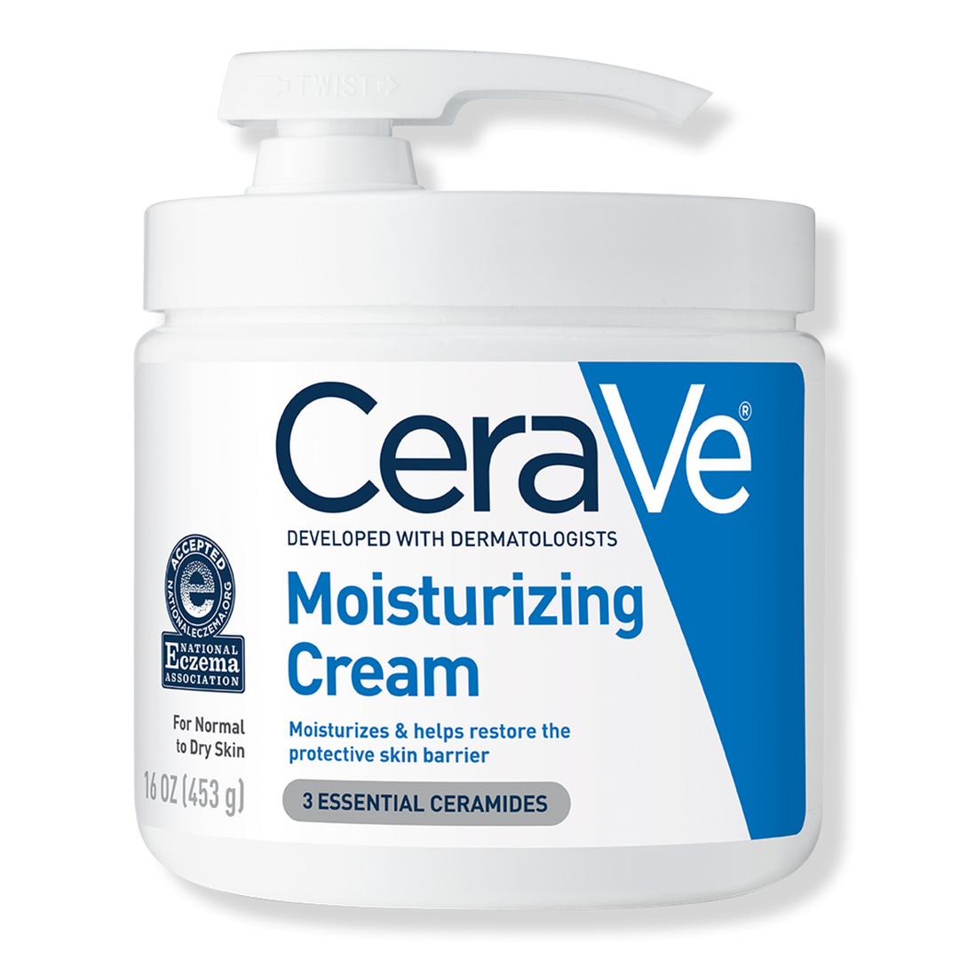 CeraVe Moisturizing Cream with Pump for Balanced to Dry Skin #1