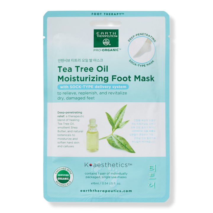 Earth Therapeutics Tea Tree Oil Moisturizing Foot Mask 1