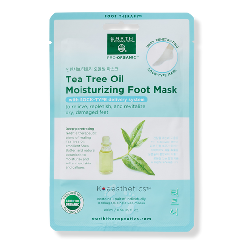 Earth Therapeutics Tea Tree Oil Moisturizing Foot Mask
