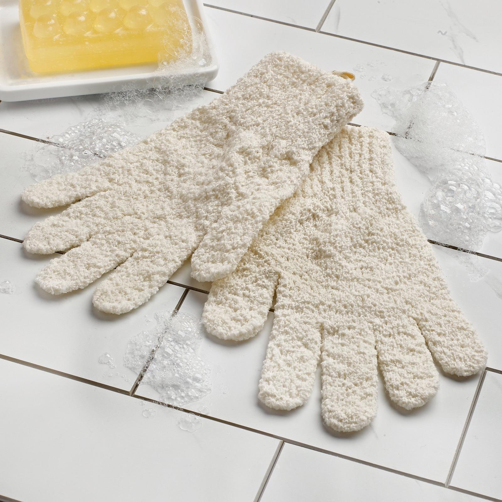 Organic Cotton Exfoliating Gloves