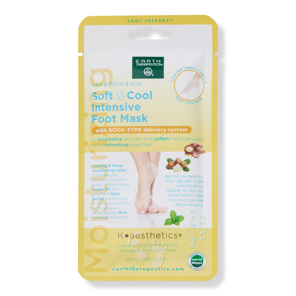 Soft Cool Intensive Foot Mask - Earth Therapeutics