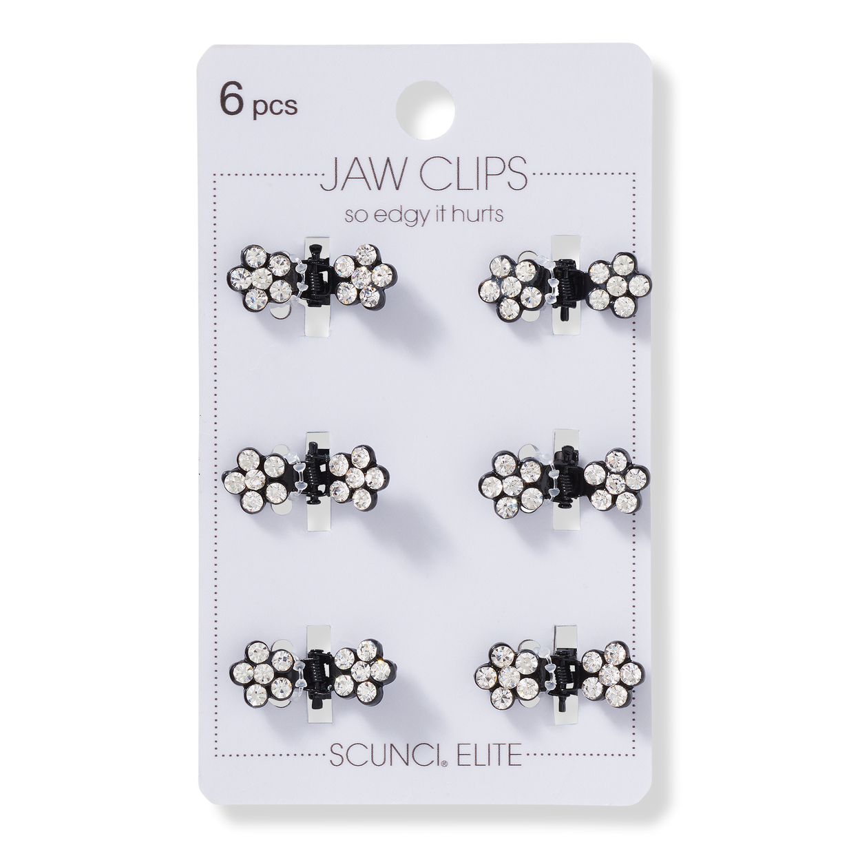Scunci Jaw Clips - 6 clips