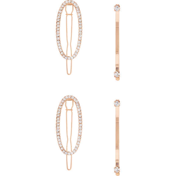 Scünci Gold Crystal Bobby Pin & Barrette Set #2