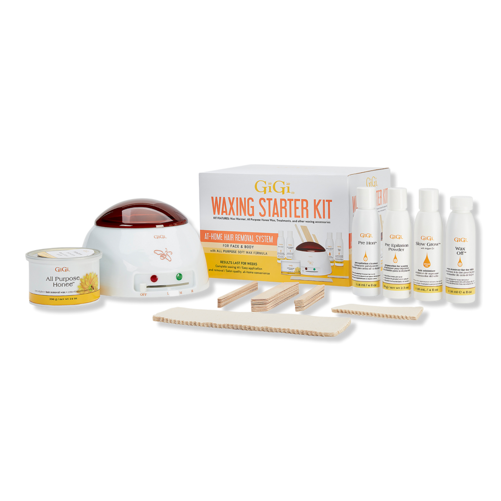 Gigi Hair Removal Waxing Starter Kit for Face and Body