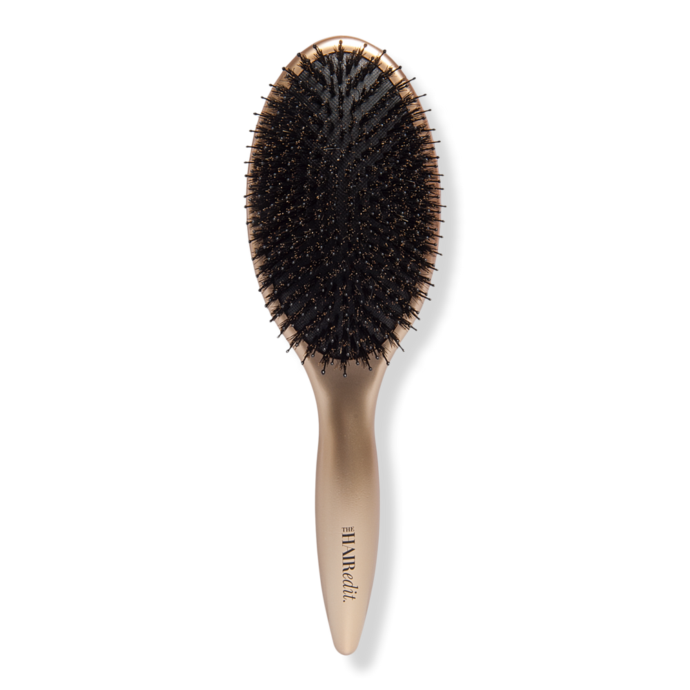 Gold Finish & Shine Boar Bristle Brush