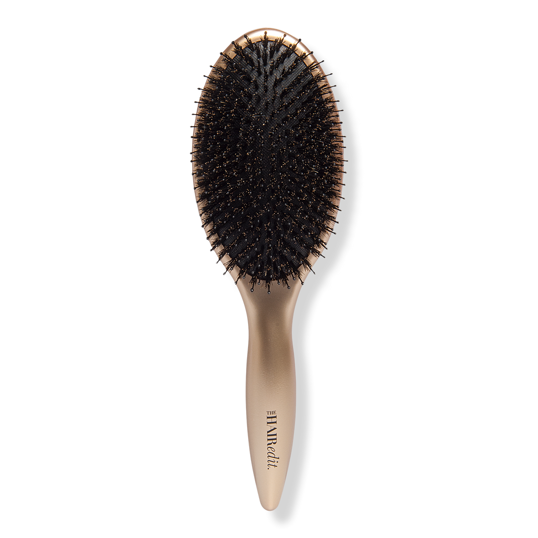 The Hair Edit Gold Finish & Shine Boar Bristle Brush #1