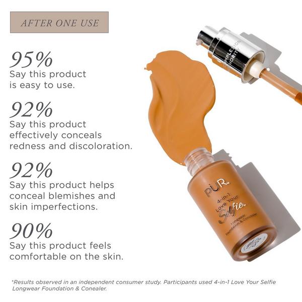 PÜR 4-In-1 Love Your Selfie Longwear Foundation & Concealer #8