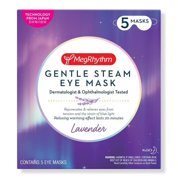 MegRhythm Gentle Steam Lavender Eye Mask #1