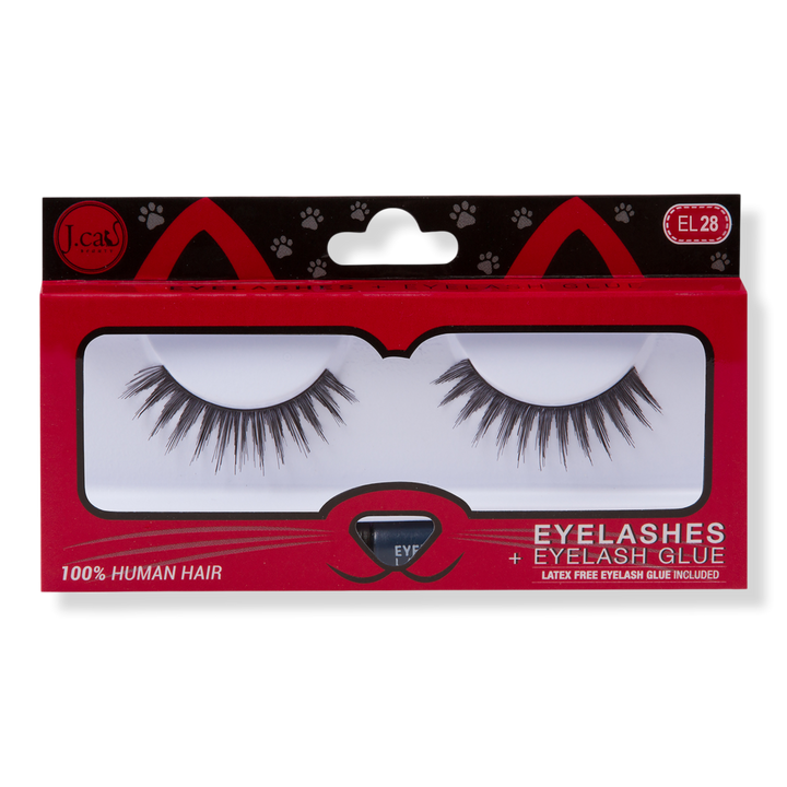 J.Cat Beauty Eyelashes + Eyelash Glue #EL28 #1