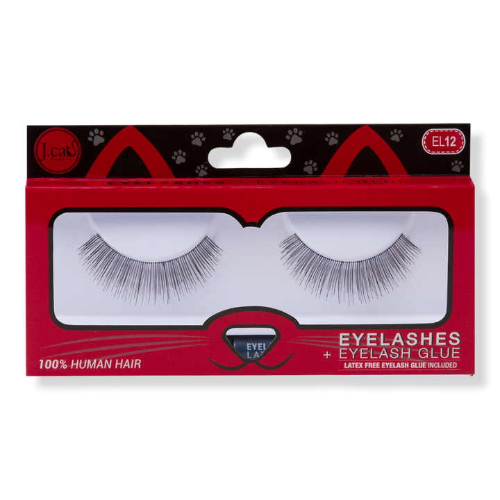 J.Cat Beauty Eyelashes + Eyelash Glue #EL12 #1