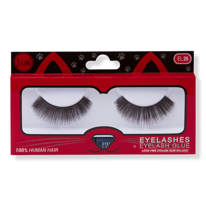 J.Cat Beauty Eyelashes + Eyelash Glue #EL20 #1