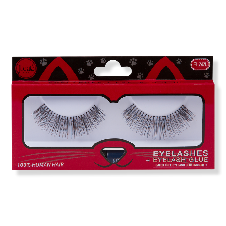J.Cat Beauty Eyelashes + Eyelash Glue #EL747L #1