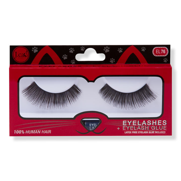 J.Cat Beauty Eyelashes + Eyelash Glue #EL76 #1