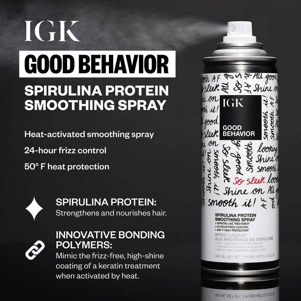 Igk good behavior spirulina 2025 protein smoothing spray reviews