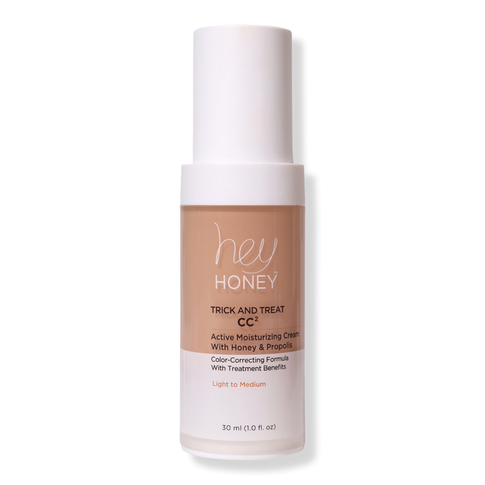 Hey Honey Trick And Treat Cc² Active Propolis Color Correcting Cream With Broad Spectrum Spf 45 - Light To Med