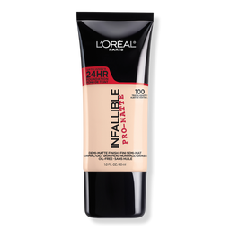 L'Oreal Paris Infallible Pro-Matte Liquid Longwear Foundation - 100 True Alabaster