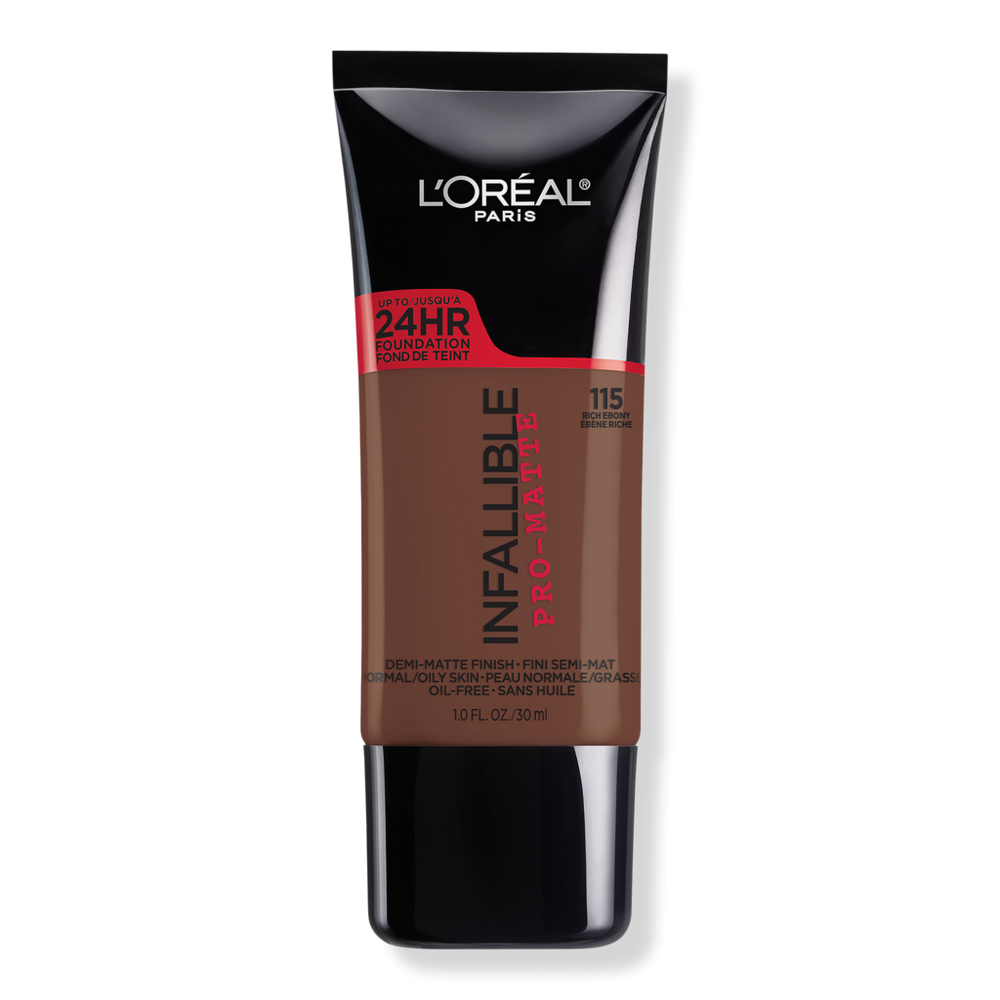 L'oreal Infallible Pro-matte Liquid Longwear Foundation - 115 Rich Ebony