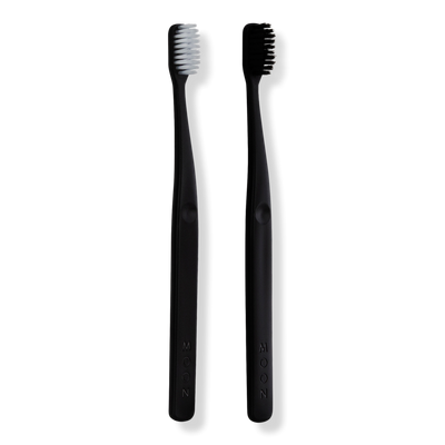 Moon Soft Bristle Black Toothbrush 2 Pack