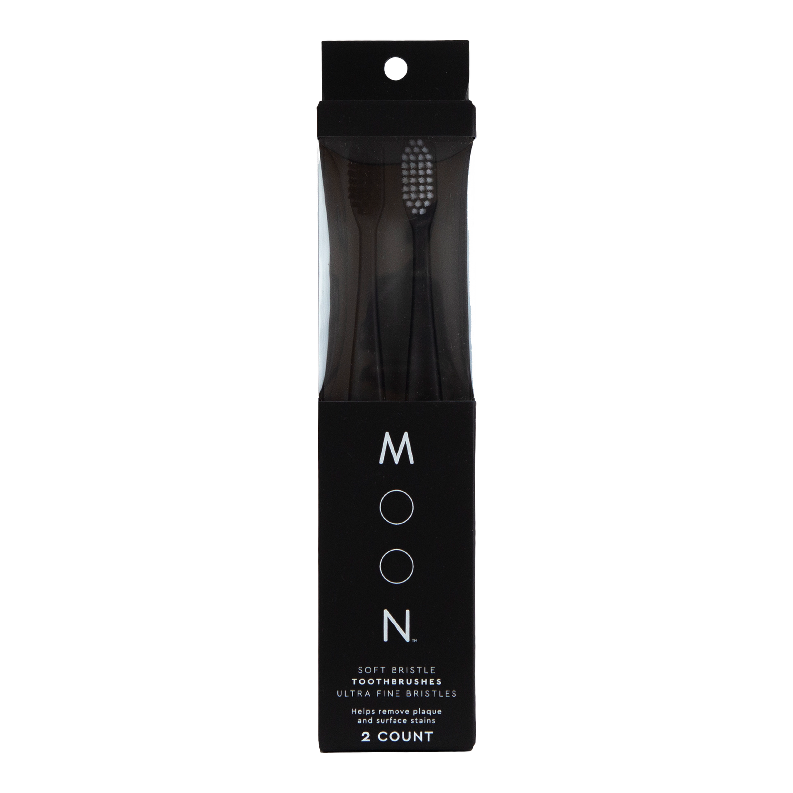 Soft Bristle Black Toothbrush 2 Pack