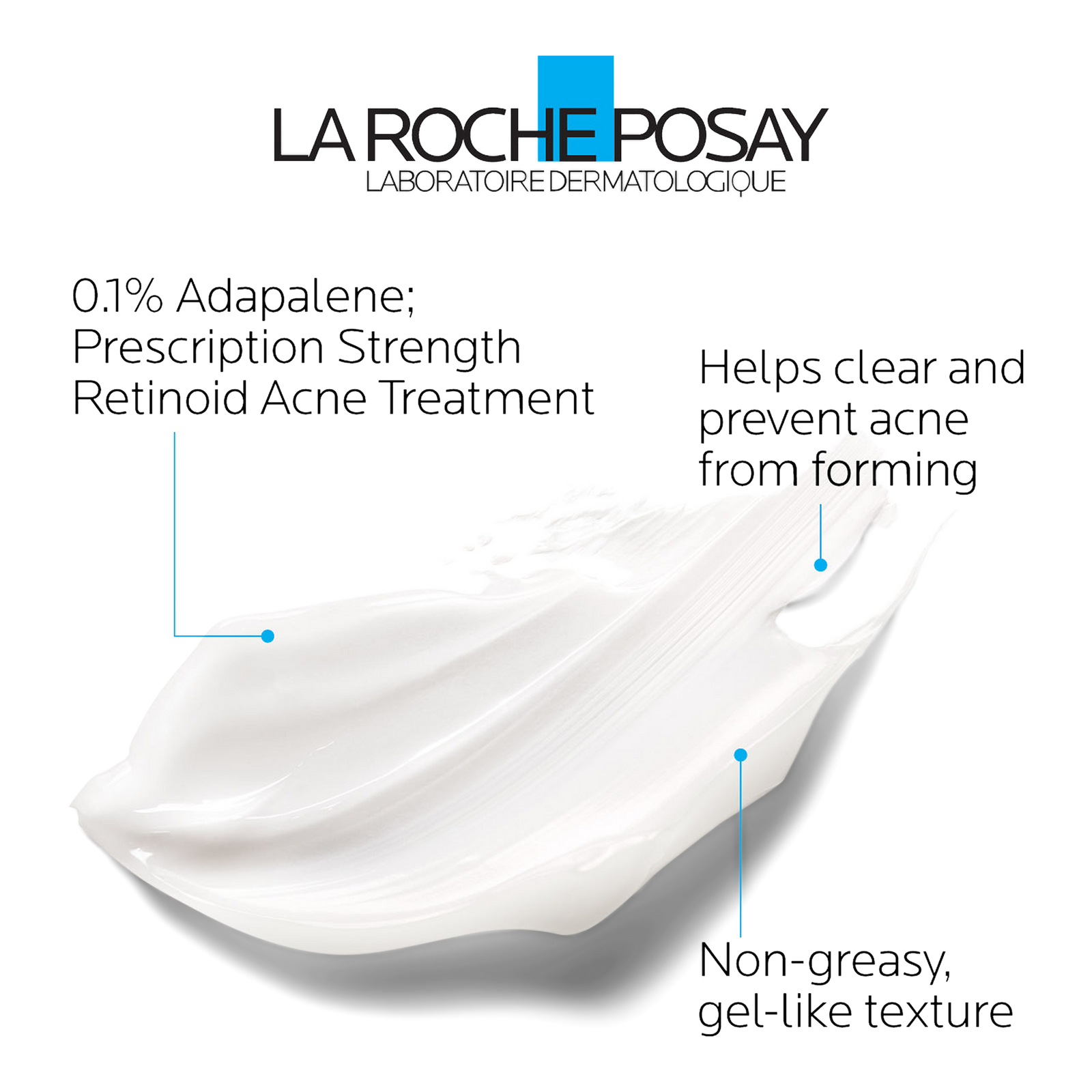 Effaclar Adapalene Gel 0.1% Topical Retinoid Acne Treatment