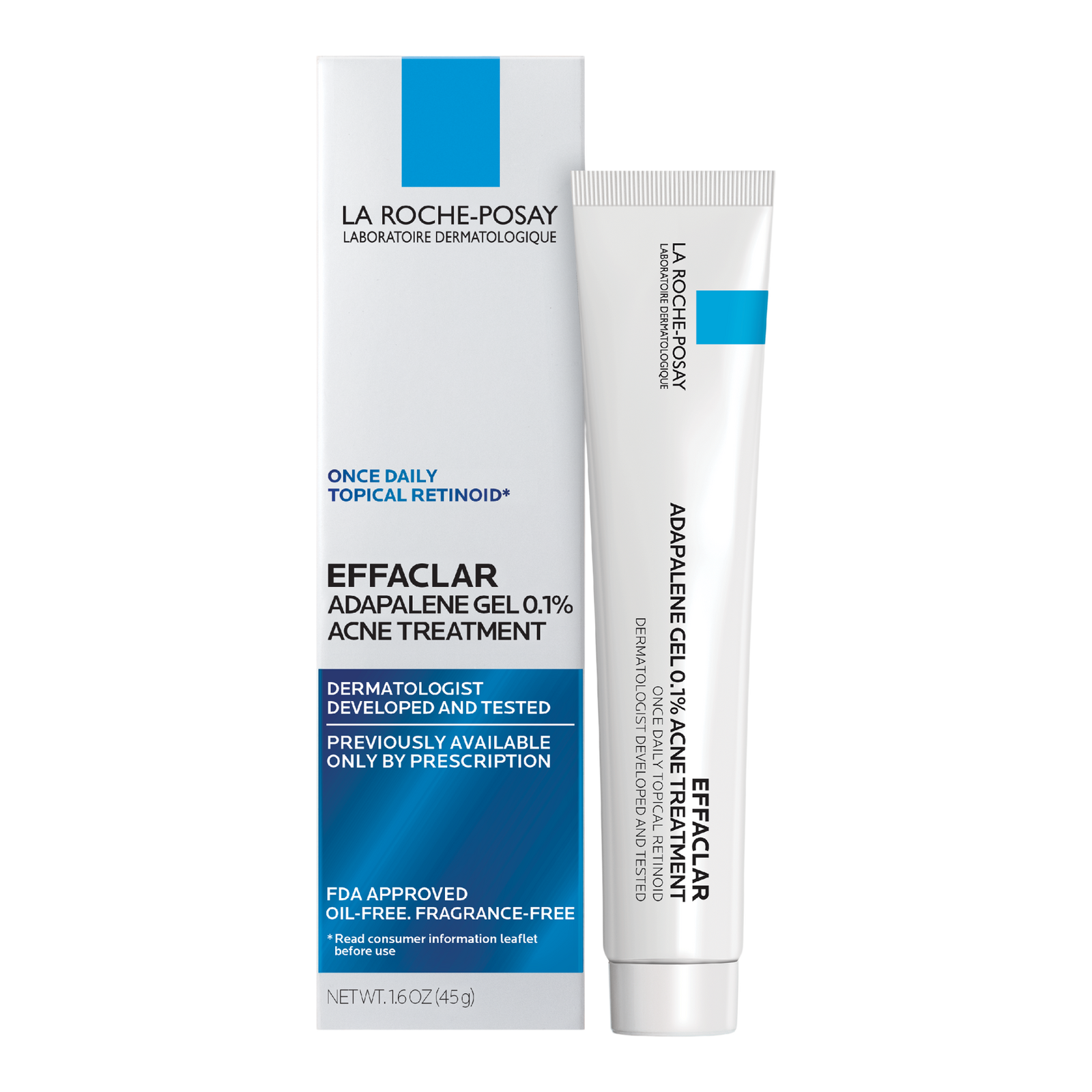 Effaclar Adapalene Gel 0.1% Topical Retinoid Acne Treatment