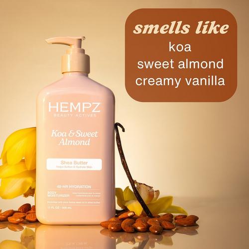 Hempz - 17.0 oz Koa & Sweet Almond Body Moisturizer with Shea