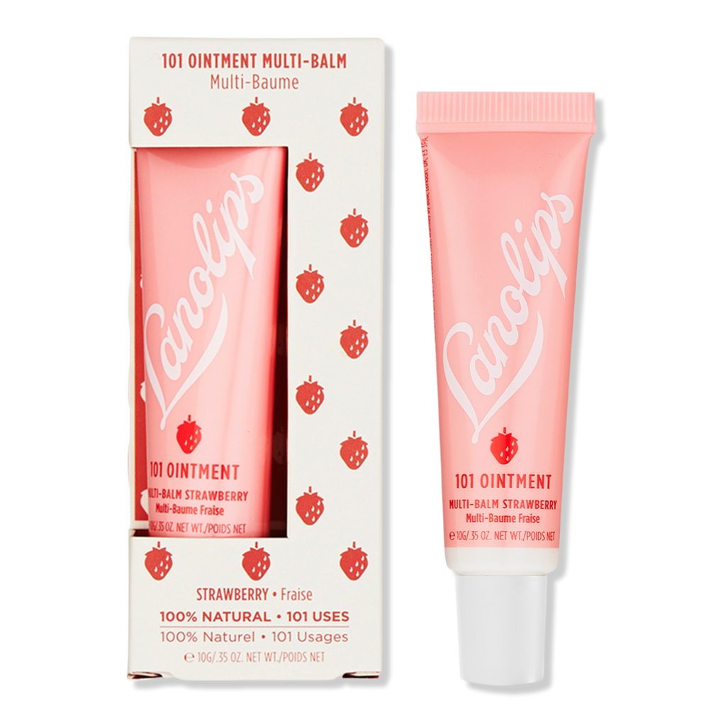 Strawberry 101 Ointment Multi-Balm - Dry Lips Treatment - Lano