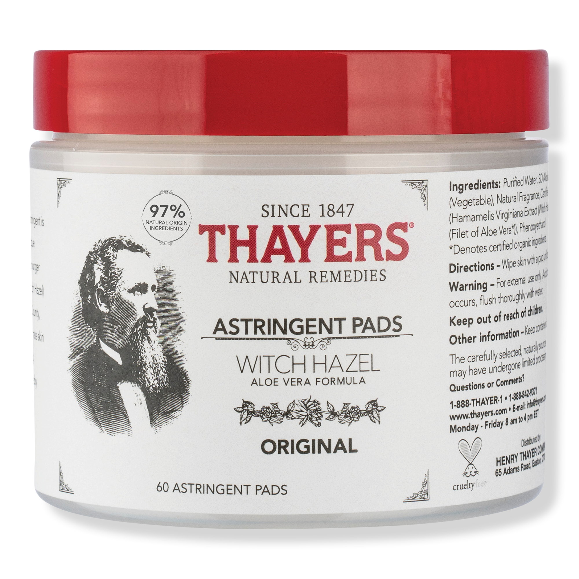 Thayers Original Witch Hazel Astringent Pads #1