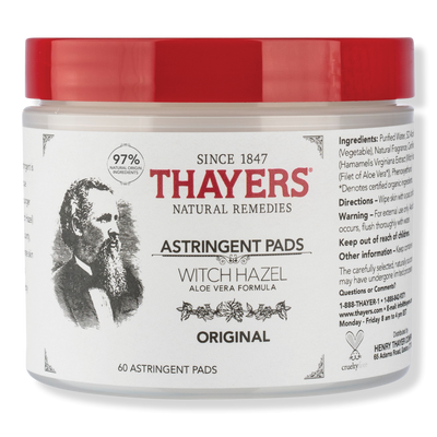 Thayers Original Witch Hazel Astringent Pads