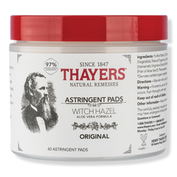 Thayers Original Witch Hazel Astringent Pads - 30 ct