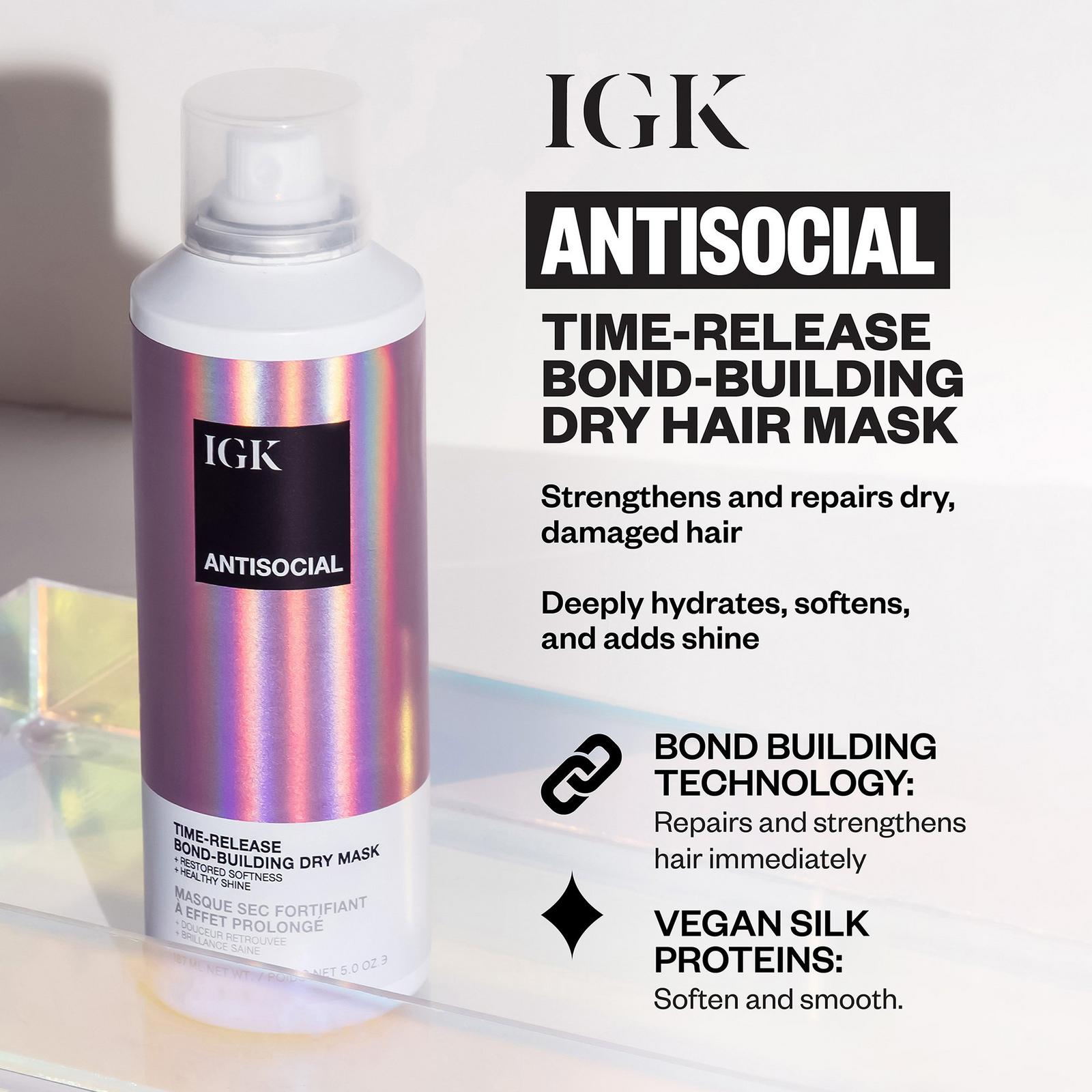 IGK Antisocial Overnight Dry Hair Mask