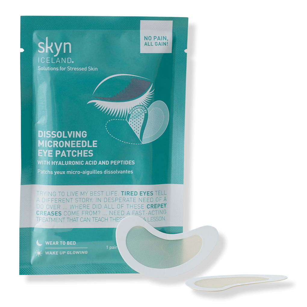 Dissolving Microneedle Eye Patches Beauty Peptides Acid Hyaluronic With Iceland and | Ulta Skyn 