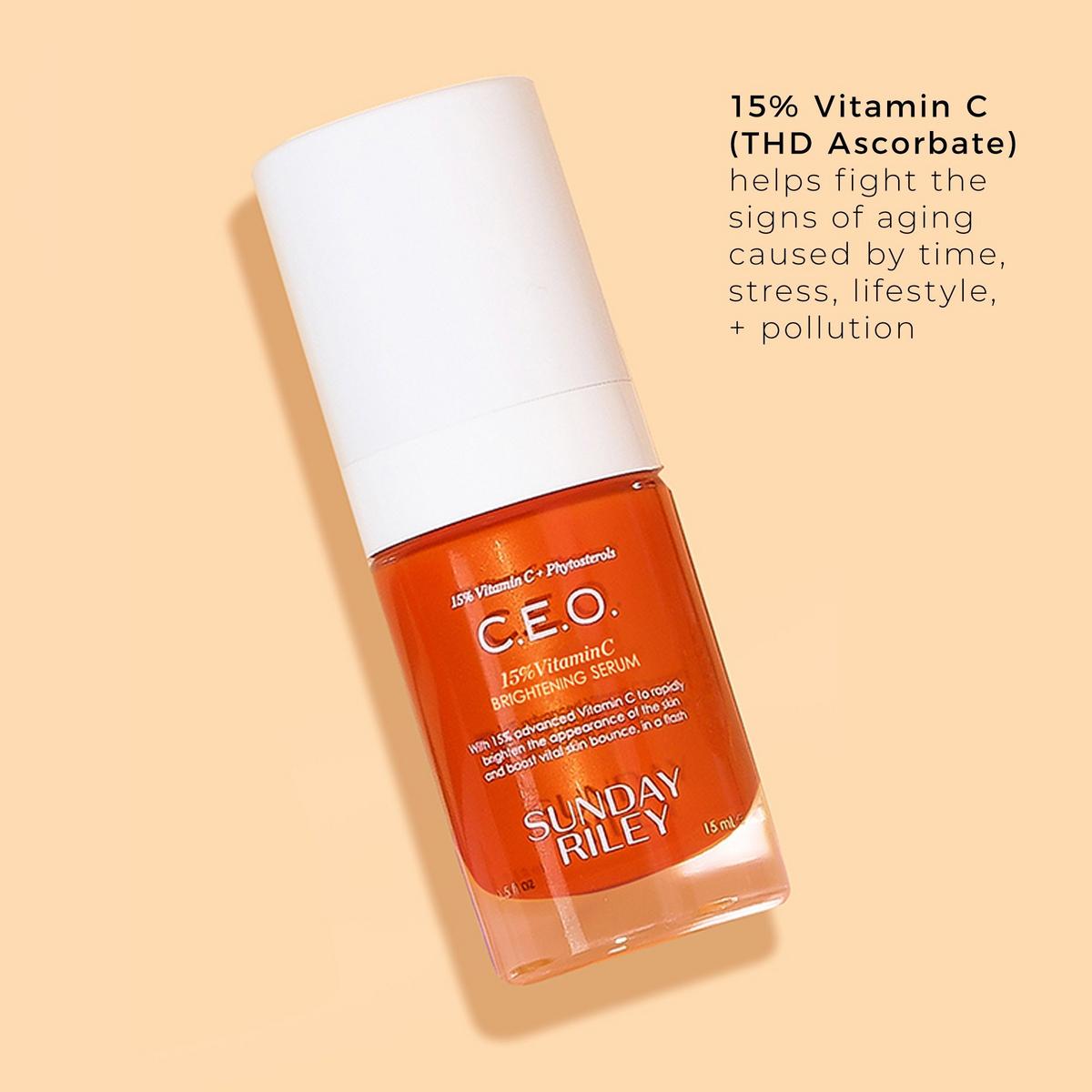 Sunday Riley retailer C.E.O. 15% Vitamin C Brightening Serum