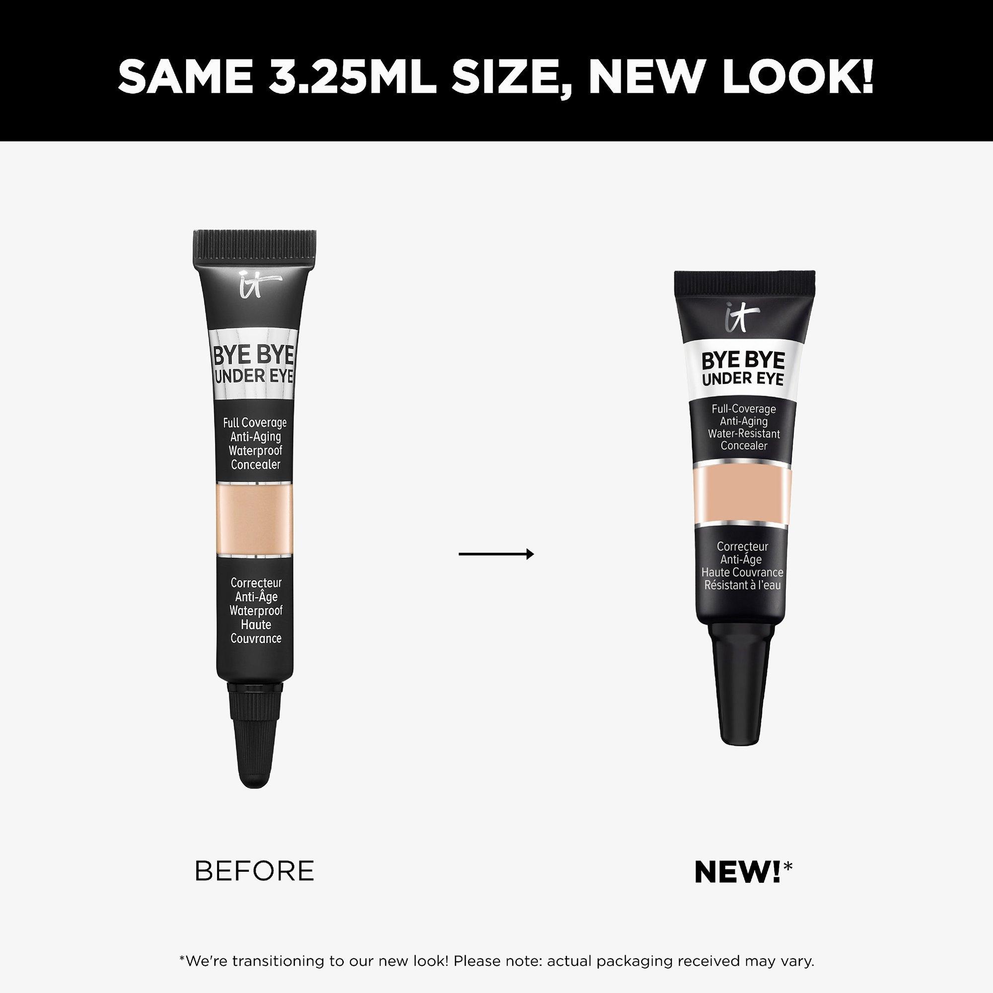 Водостойкий антивозрастной консилер IT Cosmetics Bye Bye Under Eye, дорожный размер, цвет: 13.0 Светлый натуральный — фото 6