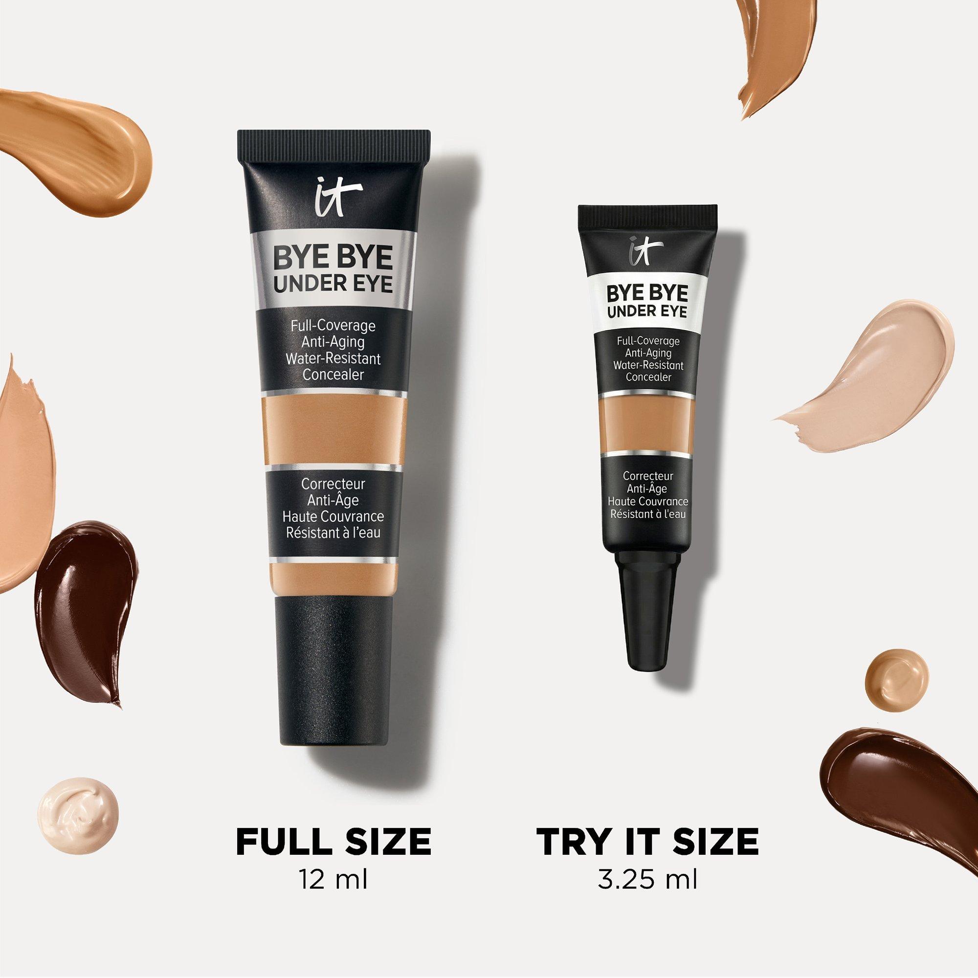 Водостойкий антивозрастной консилер IT Cosmetics Bye Bye Under Eye, дорожный размер, цвет: 13.0 Светлый натуральный — фото 7