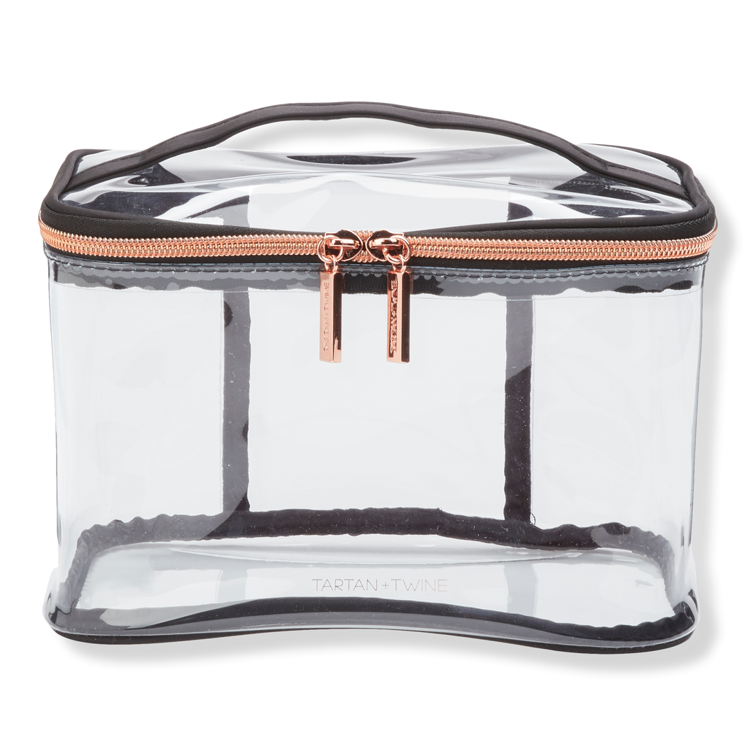 Tartan + Twine Basics Clear Train Case #1