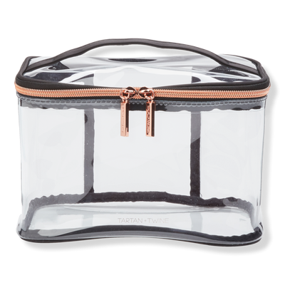 Tartan + Twine Basics Clear Train Case