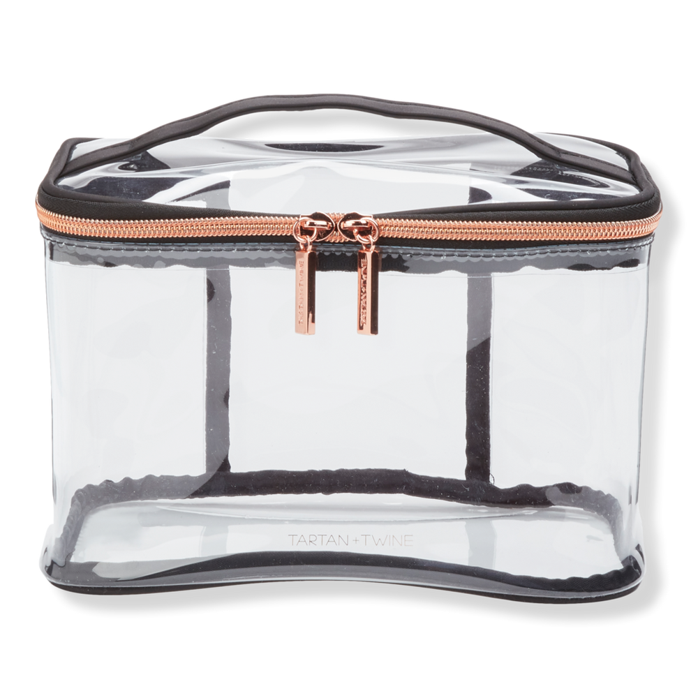 Tartan + Twine Basics Clear Train Case