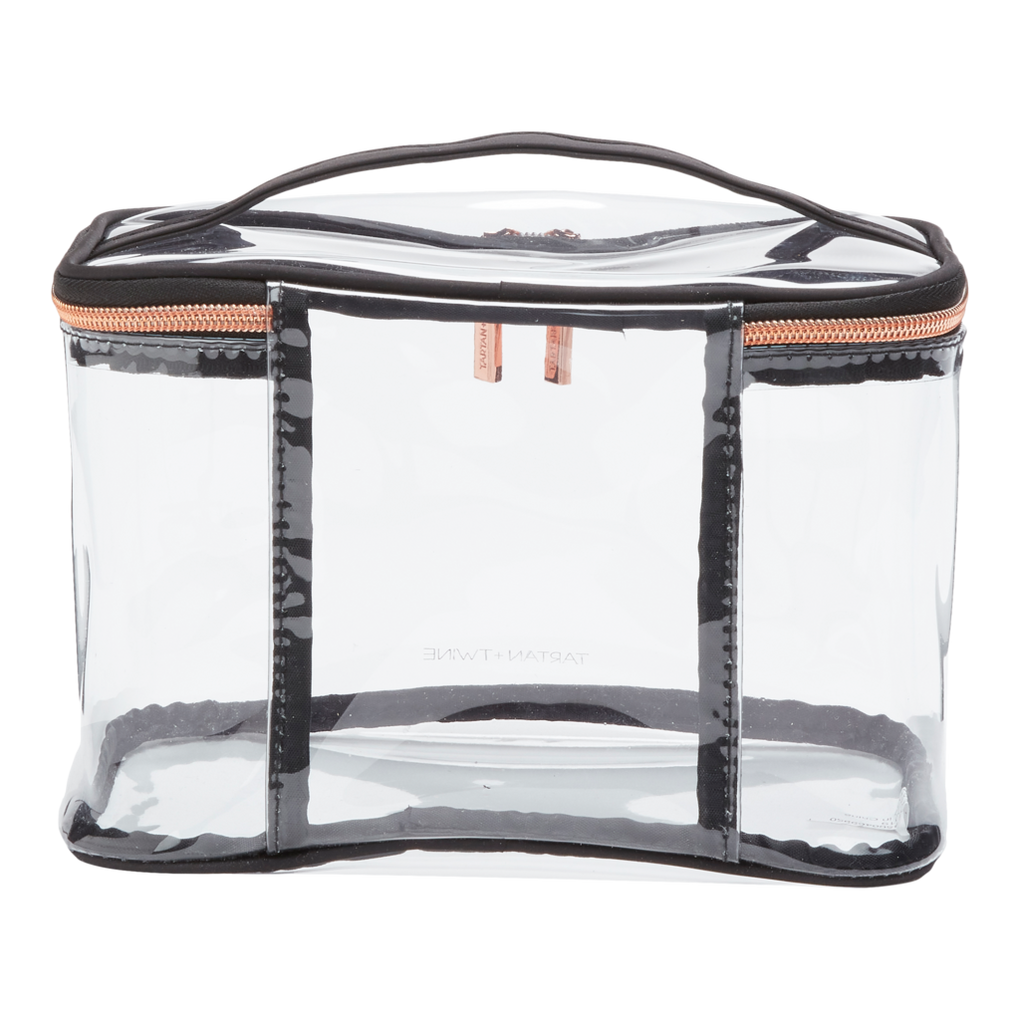 Clear Zippered Storage Bags, See Thru Transparent Totes with