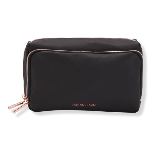 Tartan + Twine Basics Black Double Zip Organizer