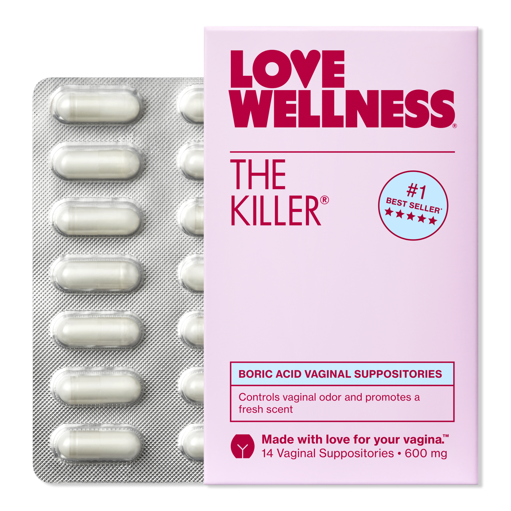 Love Wellness The Killer: Boric Acid Vaginal Suppositories #1